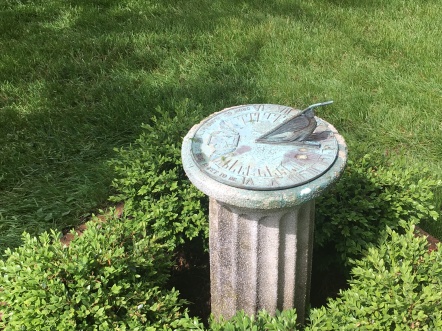 An inherited sundial still keeps perfect time